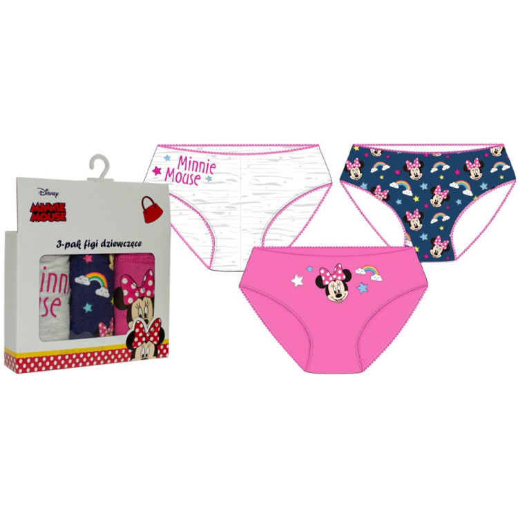 Picture of 1310- MINNIE 3 PACK COTTON BRIEFS/PANTIES